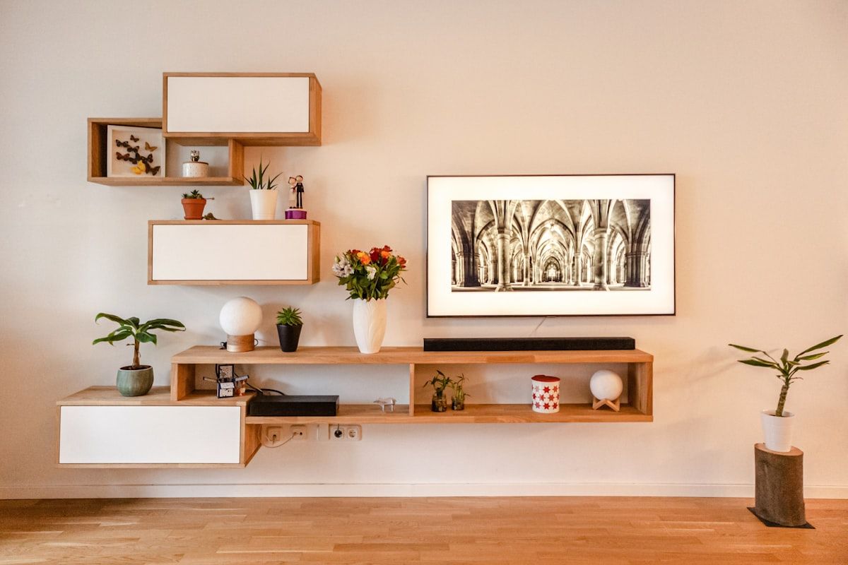 Premium side table with architectural form